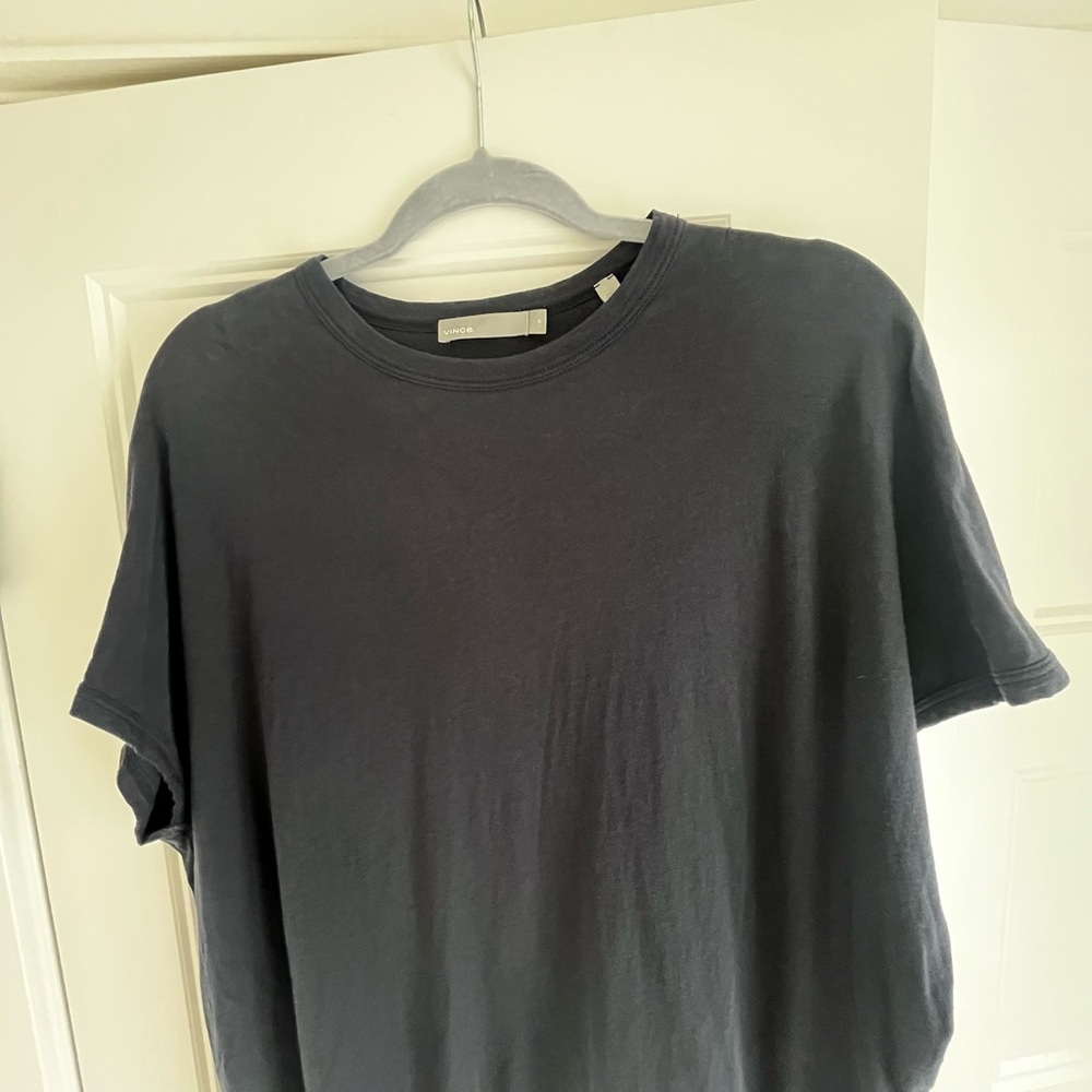 VINCE Women’s Navy 100% cotton T-Shirt